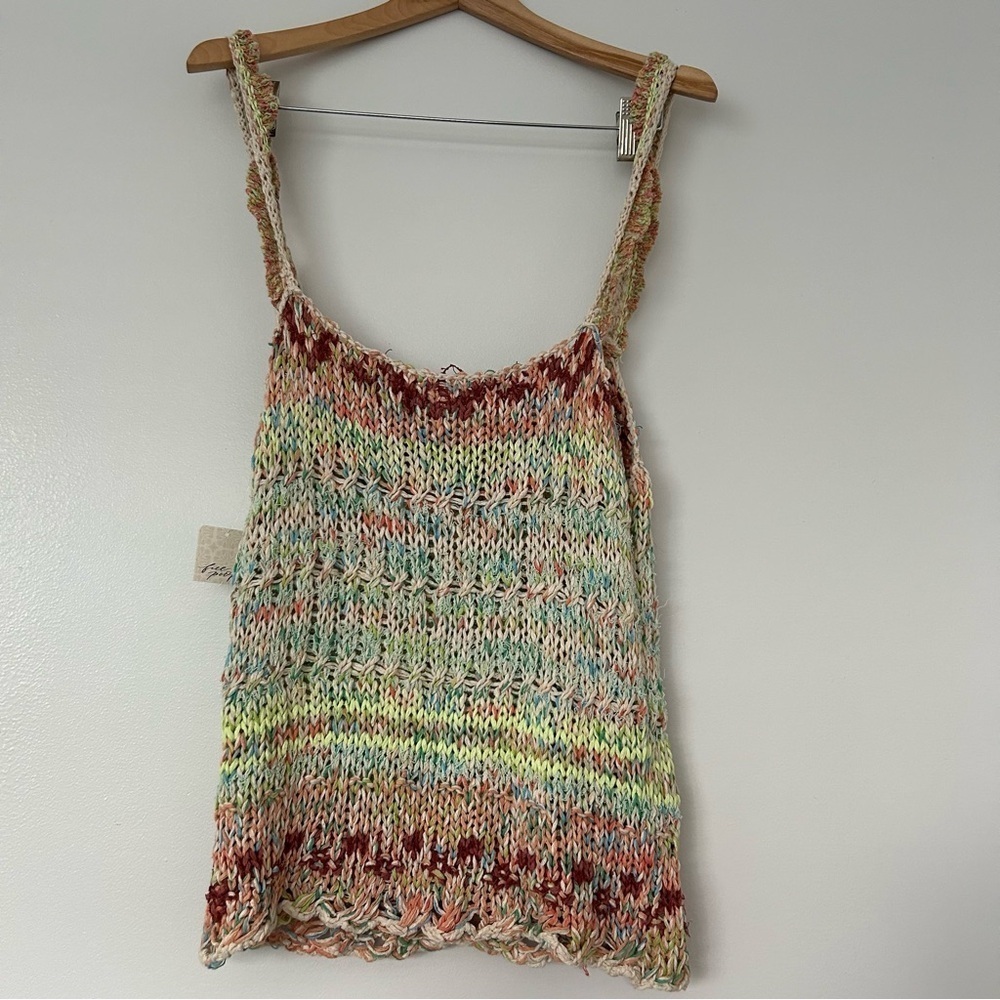 Free People Palmetto Ioen Sweater tank L NWt - Picture 6 of 9